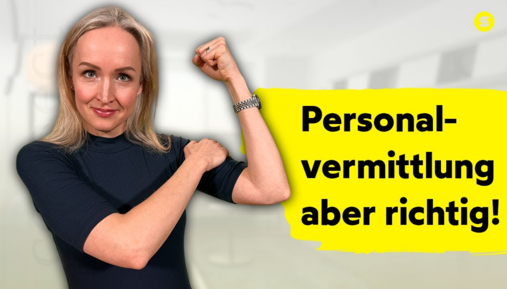 Bild von Simone Straub - Der Personalberater Coach und Text: "Personalvermittlung aber richtig"